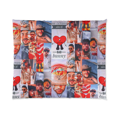 Bad Bunny Un Verano Sin Ti Photo Collage Comforter