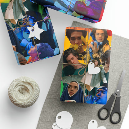 Conan Grey Rainbow Photo Collage Gift Wrapping Paper