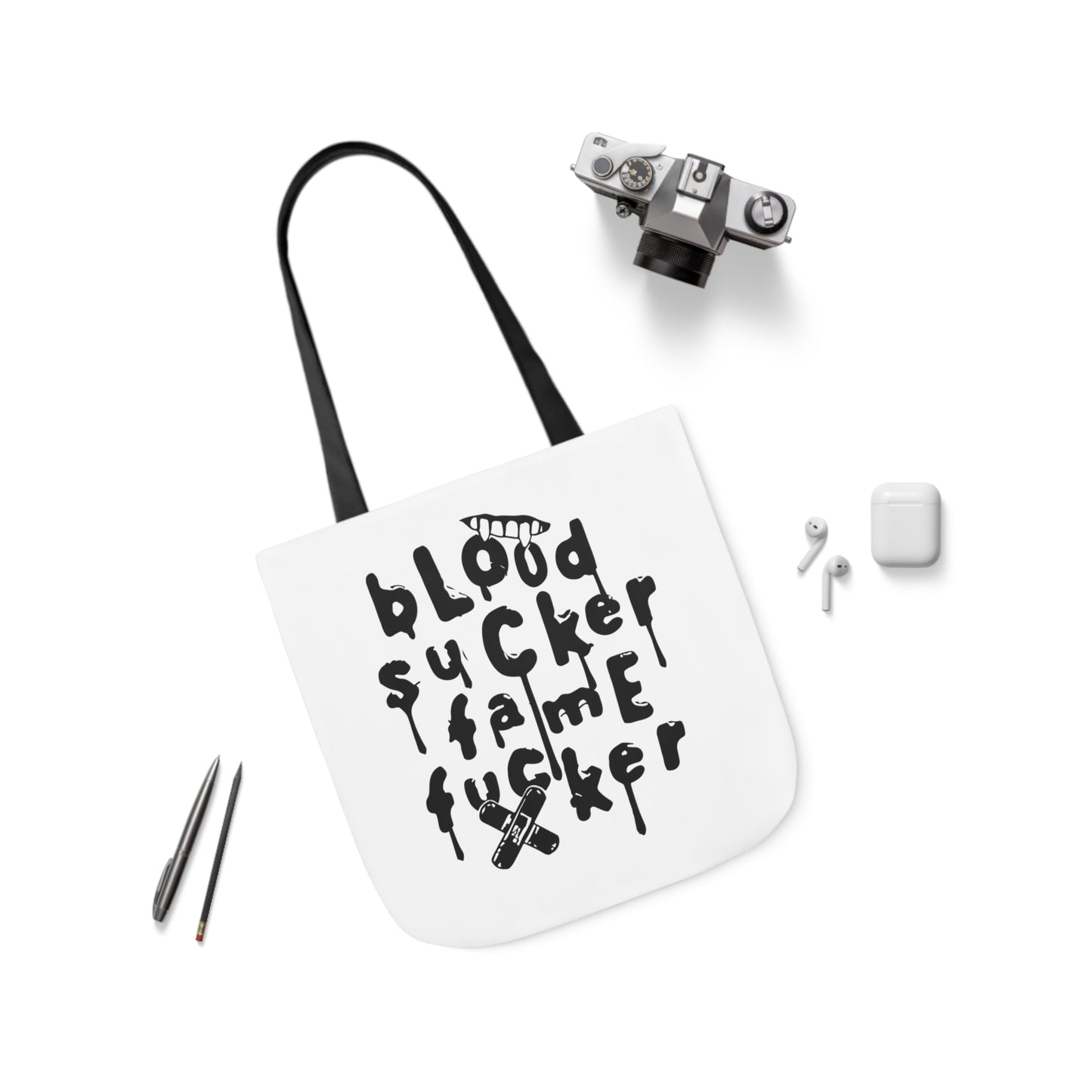 Olivia Rodrigo Blood Sucker Fame Fucker Polyester Canvas Tote Bag