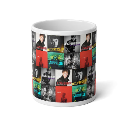 Justin Bieber Album Cover Collage Jumbo Mug