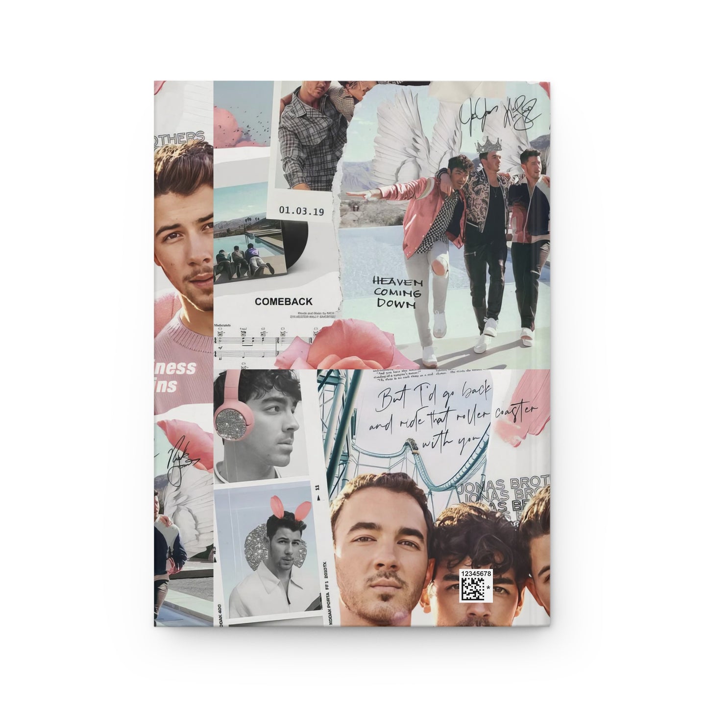 Jonas Brothers Happiness Begins Collage Hardcover Journal