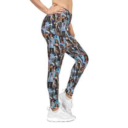 Madison Beer Mind In The Clouds Collage Women's Casual Leggings