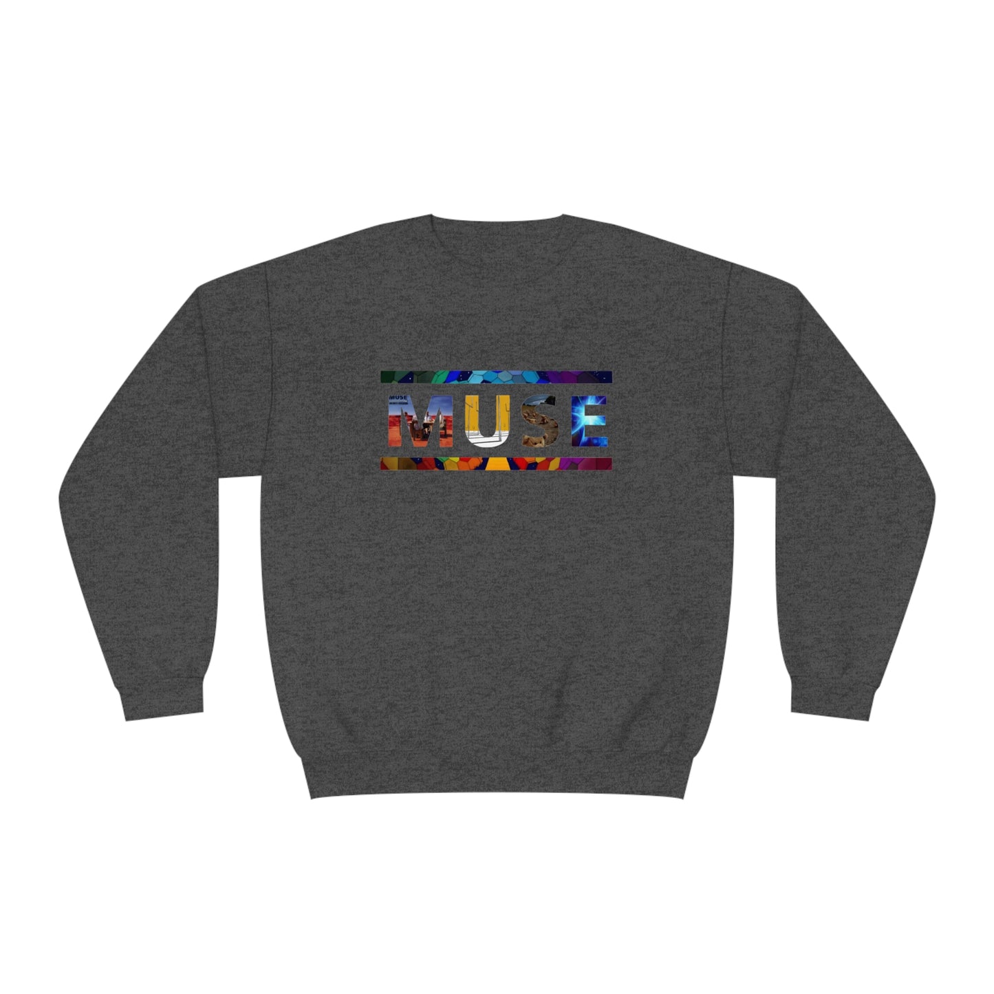 Muse Album Art Letters Unisex NuBlend Crewneck Sweatshirt