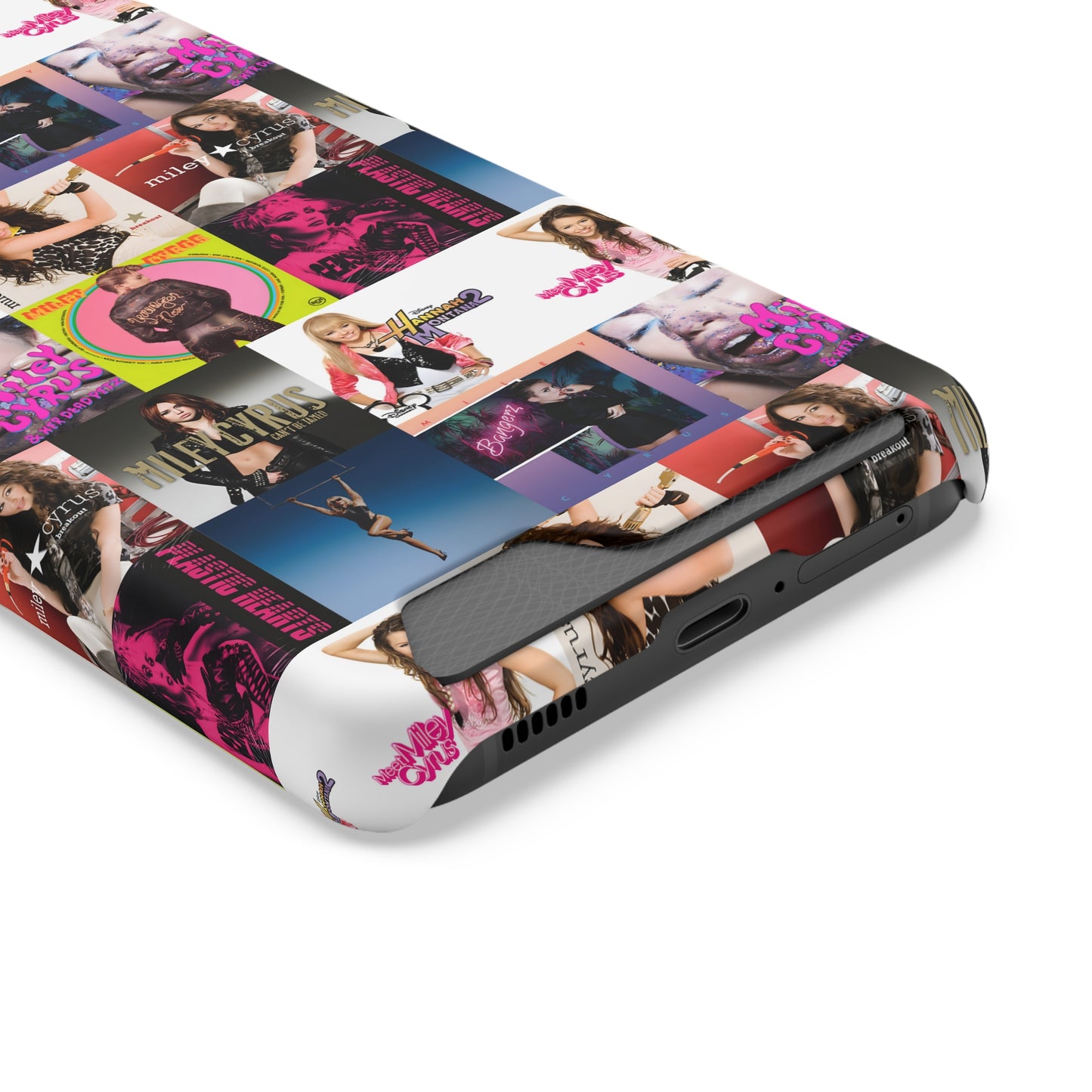 Miley Cyrus Album Cover Collage Phone Case With Card Holder