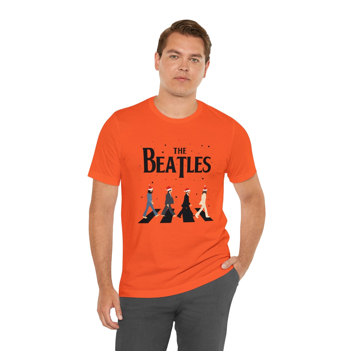 The Beatles Abbey Road Santas Unisex Jersey Short Sleeve Tee Shirt