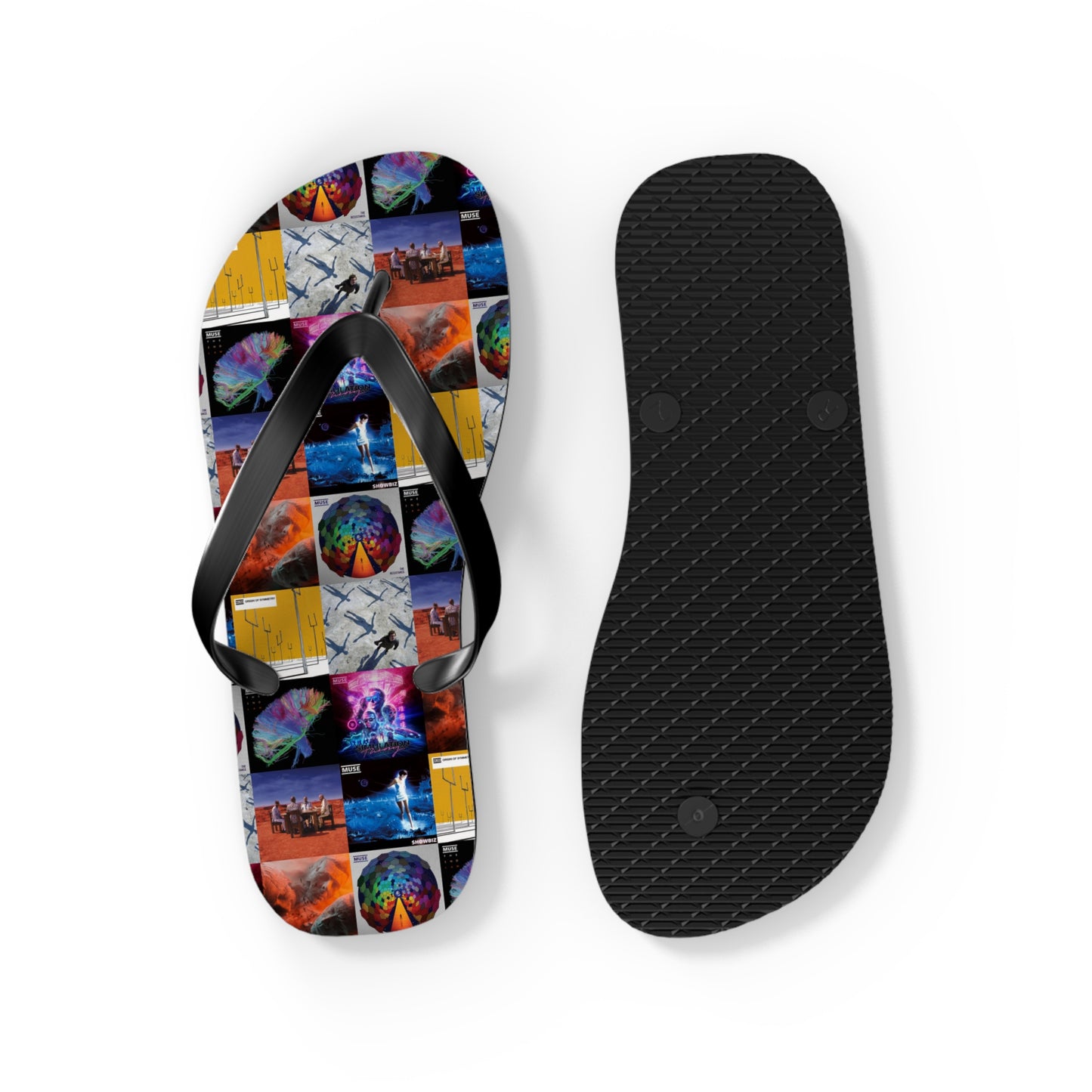 Muse Album Cover Collage Flip Flops