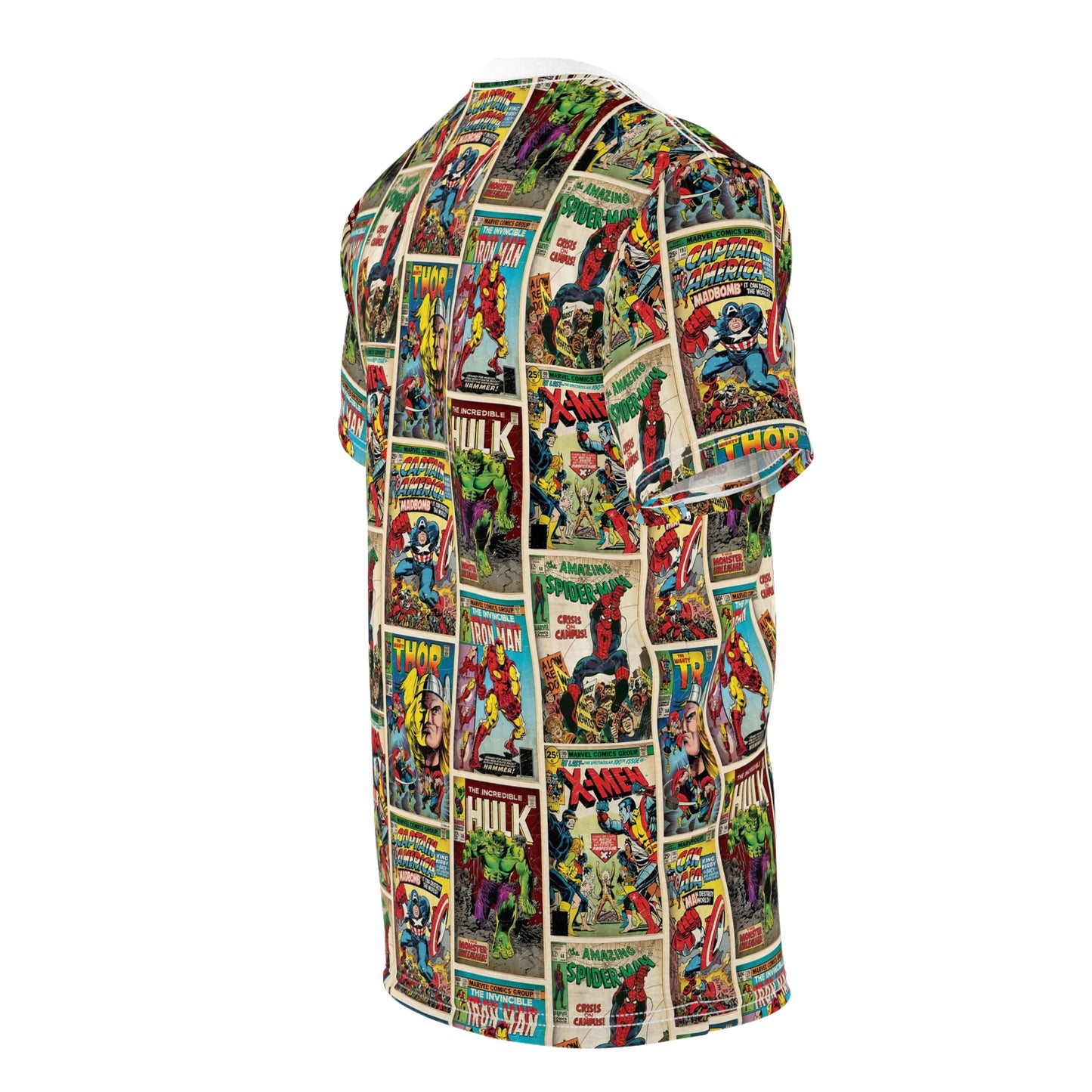 Marvel Comic Book Cover Collage Unisex Tee Shirt