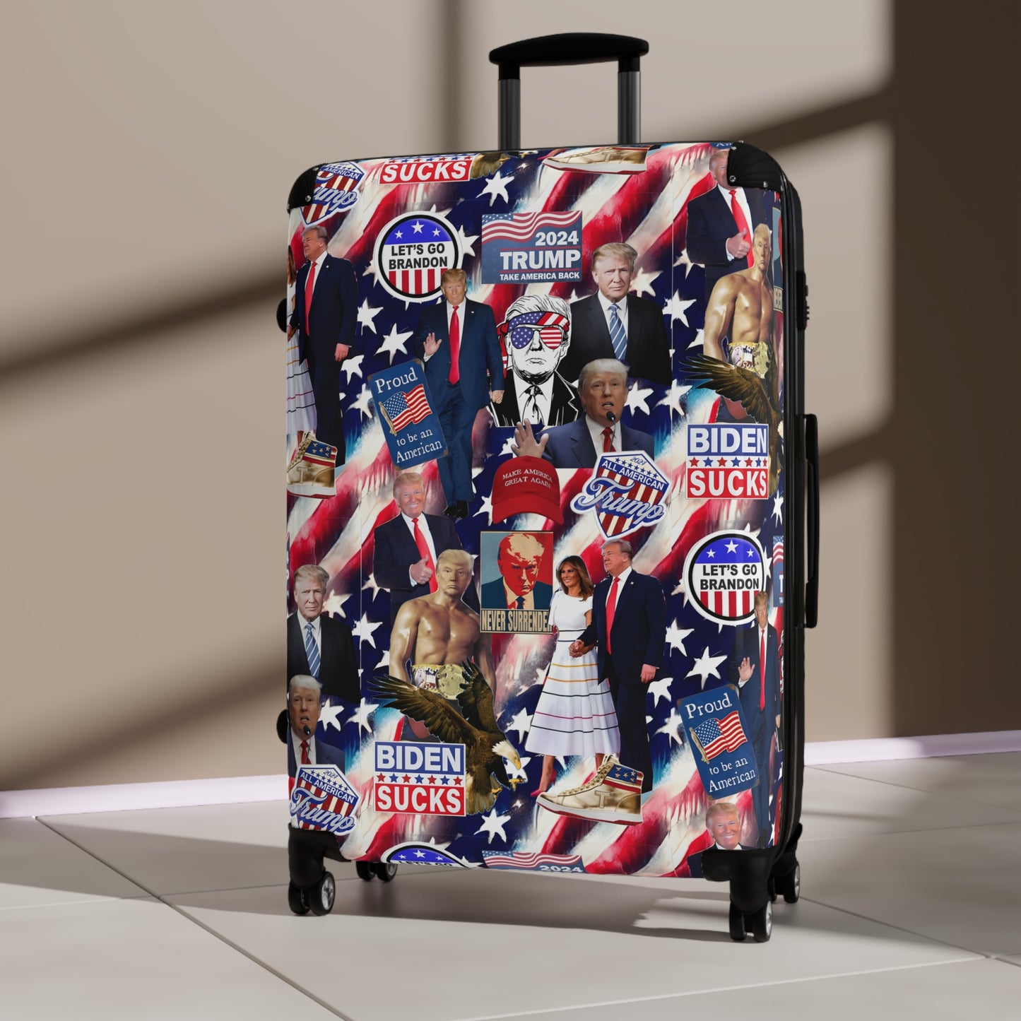 Donald Trump 2024 MAGA Montage Suitcase