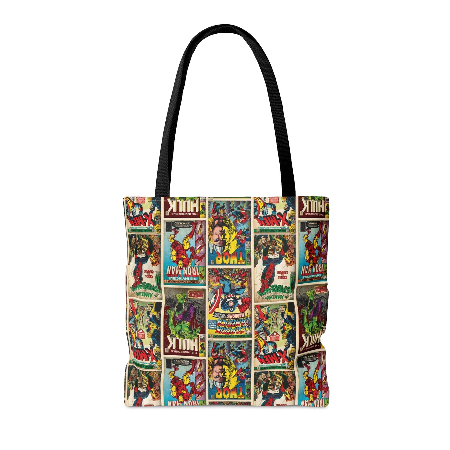 Marvel Comic Book Cover Collage Tote Bag