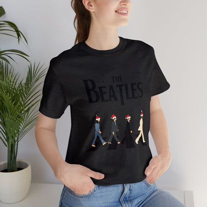 The Beatles Abbey Road Santas Unisex Jersey Short Sleeve Tee Shirt