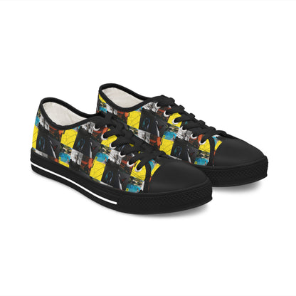 Post Malone Album Art Collage Women's Low Top Sneakers