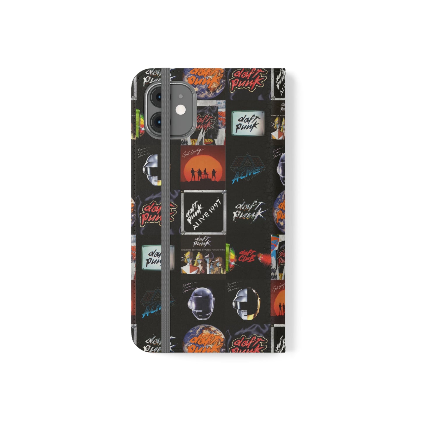 Daft Punk Album Cover Art Collage Phone Flip Case