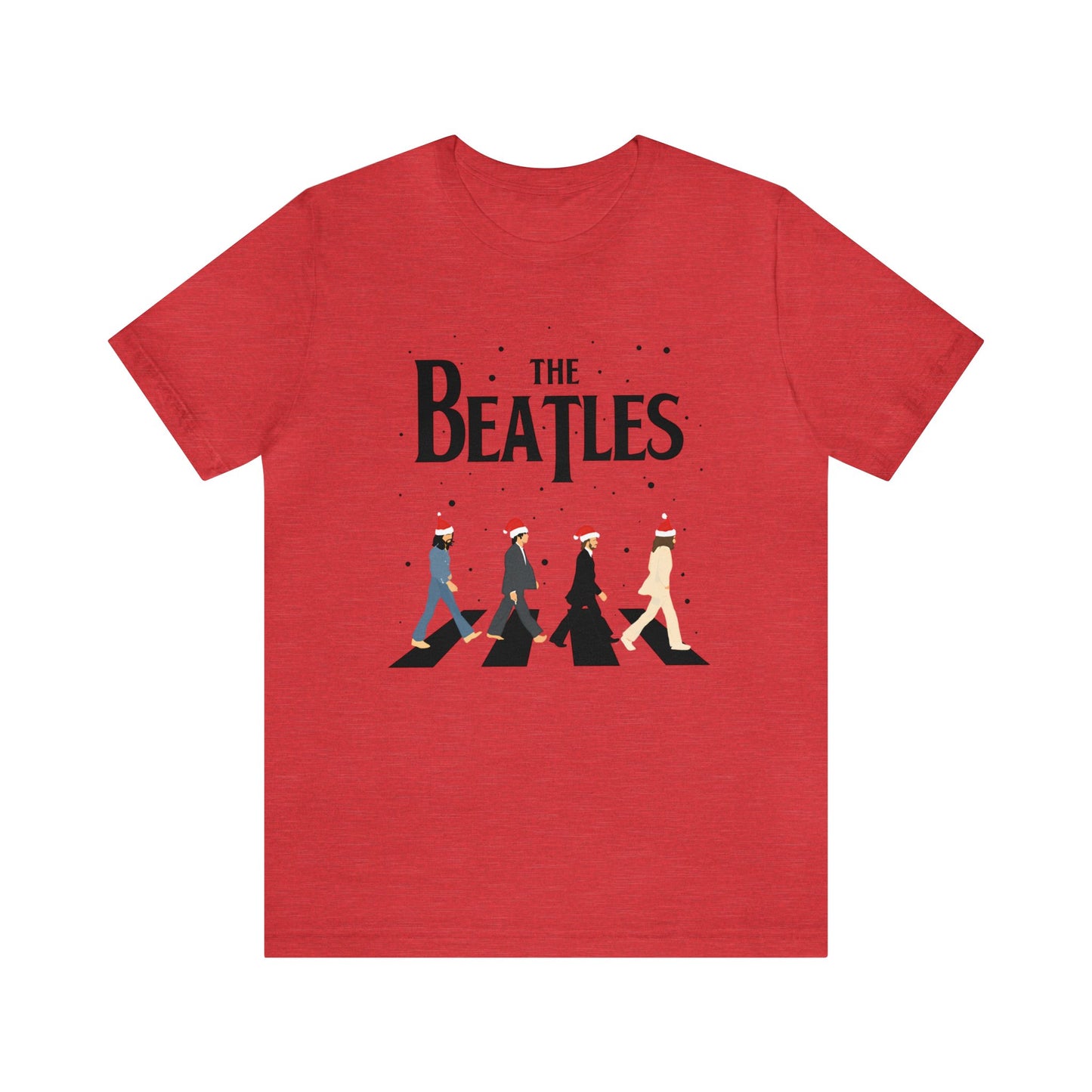 The Beatles Abbey Road Santas Unisex Jersey Short Sleeve Tee Shirt