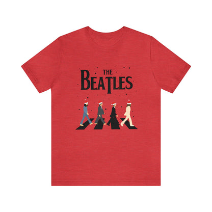 The Beatles Abbey Road Santas Unisex Jersey Short Sleeve Tee Shirt