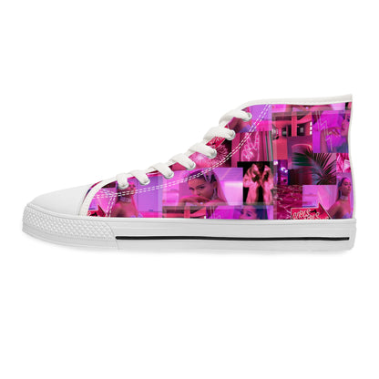 Ariana Grande 7 Rings Collage Women's High Top Sneakers