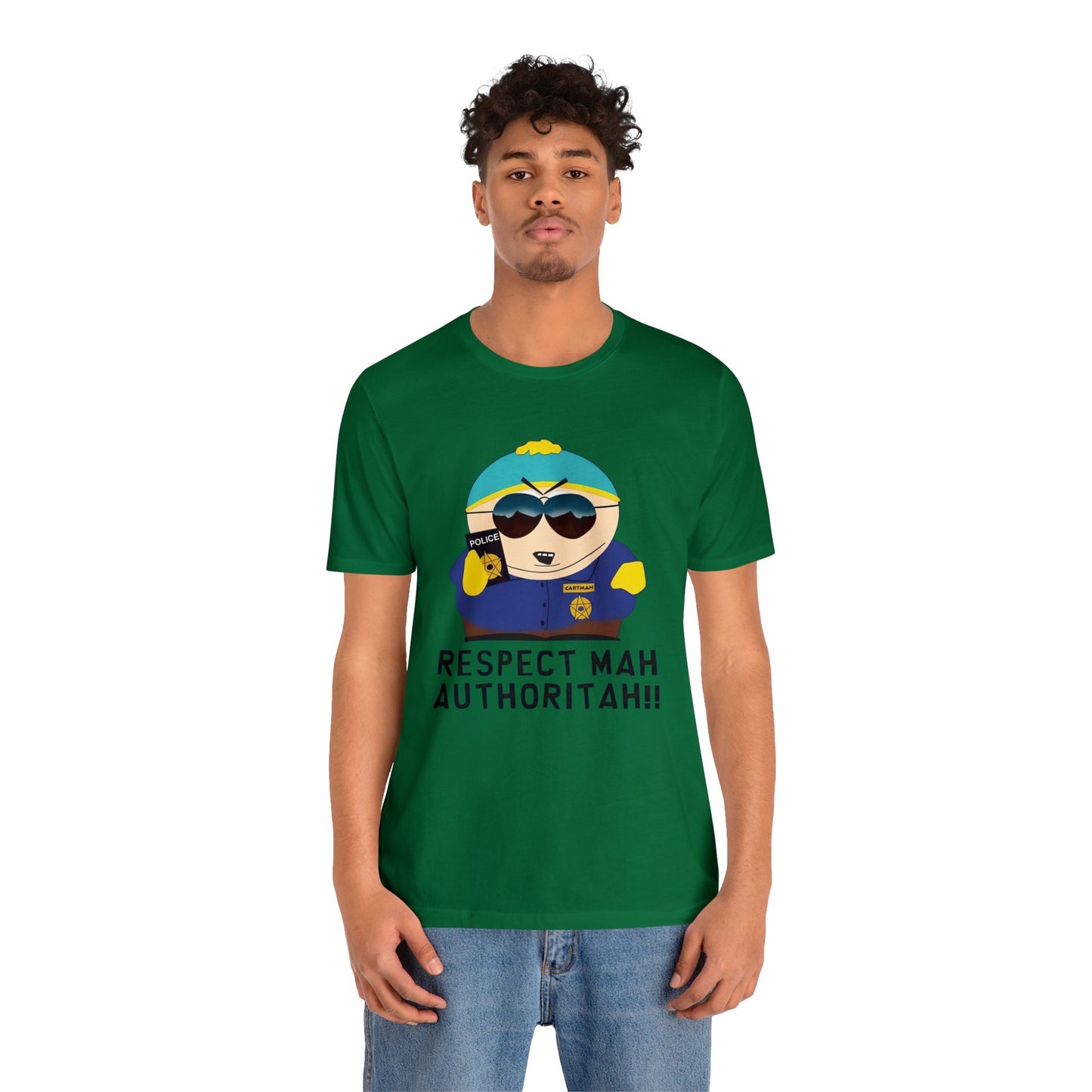 South Park Cartman Respect Mah Autheritah! Unisex Jersey Short Sleeve Tee