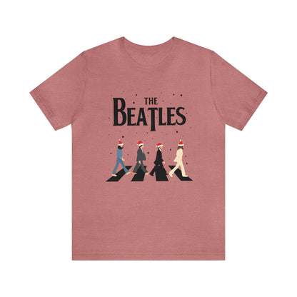 The Beatles Abbey Road Santas Unisex Jersey Short Sleeve Tee Shirt