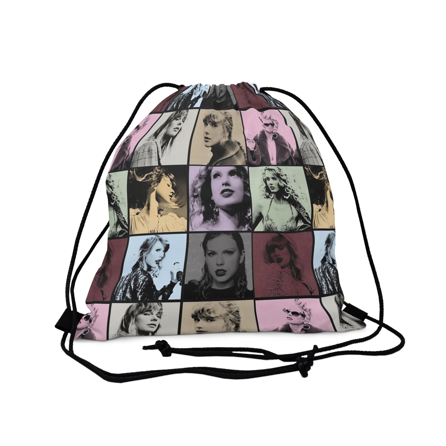 Taylor Swift Eras Collage Outdoor Drawstring Bag