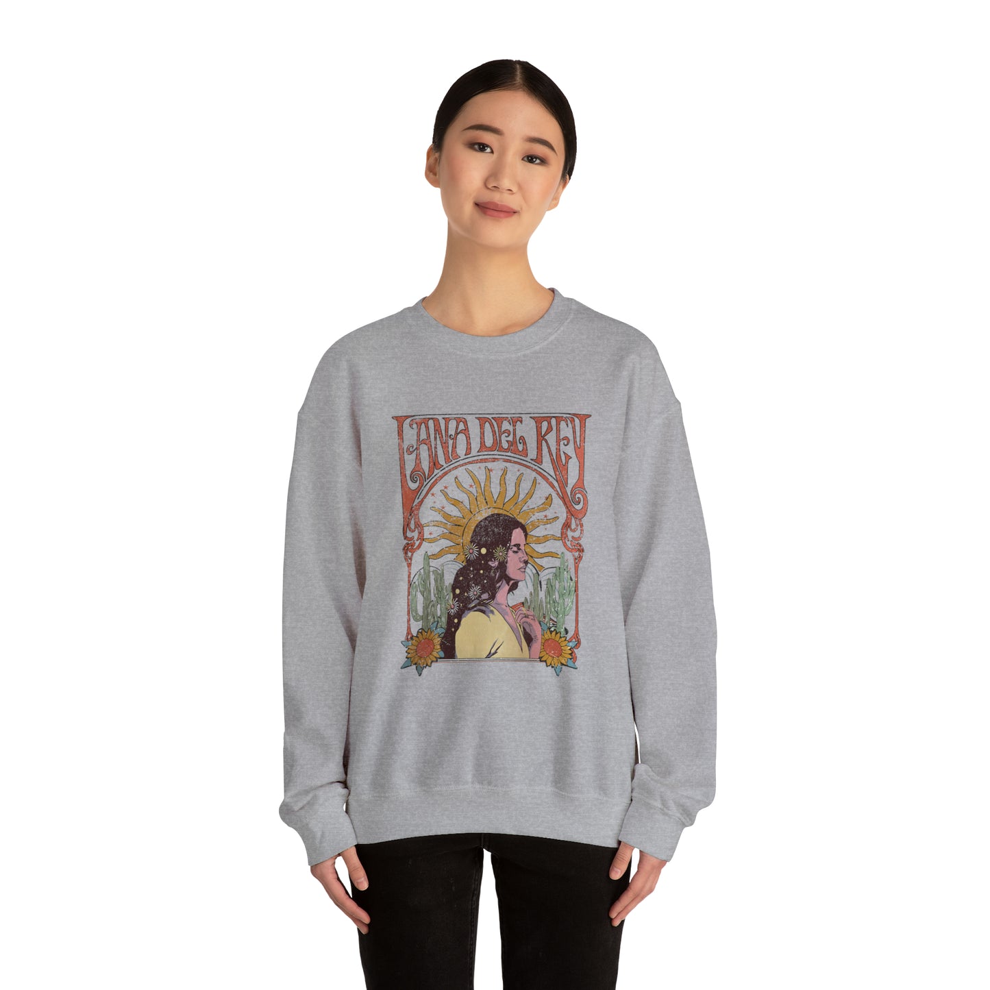 Lana Del Rey Vintage Artwork Unisex Heavy Blend Crewneck Sweatshirt