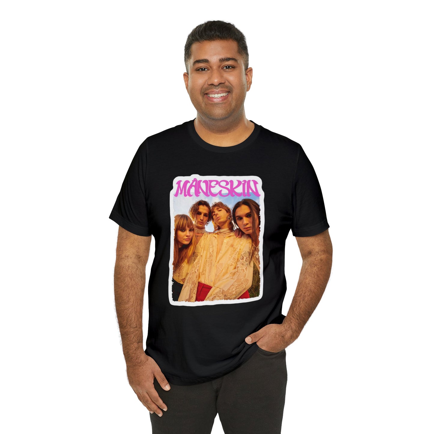 Måneskin Group Photo Unisex Jersey Short Sleeve Tee Shirt