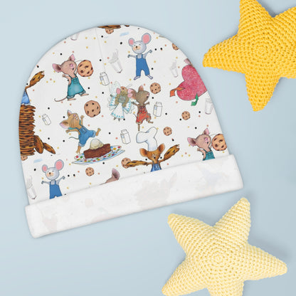 If You Give A Mouse A Cookie Collage Baby Beanie