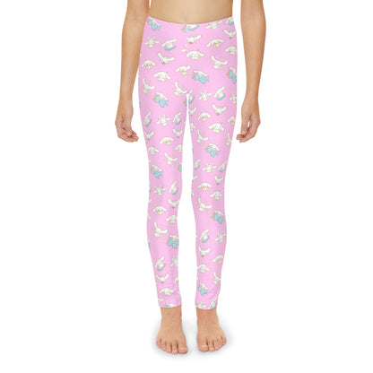 Cinnamoroll Playing Around Pattern Youth Full-Length Leggings