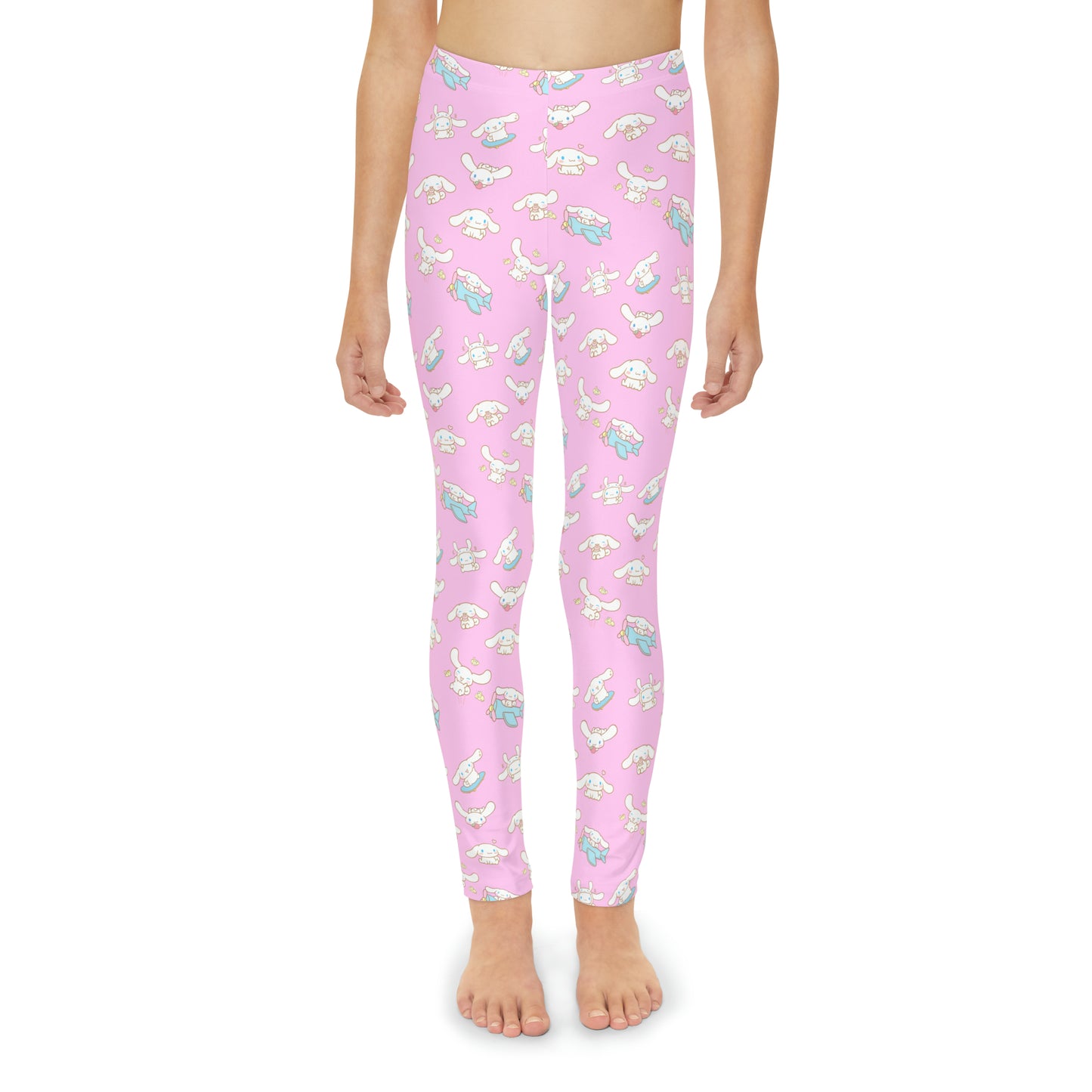 Cinnamoroll Playing Around Pattern Youth Full-Length Leggings