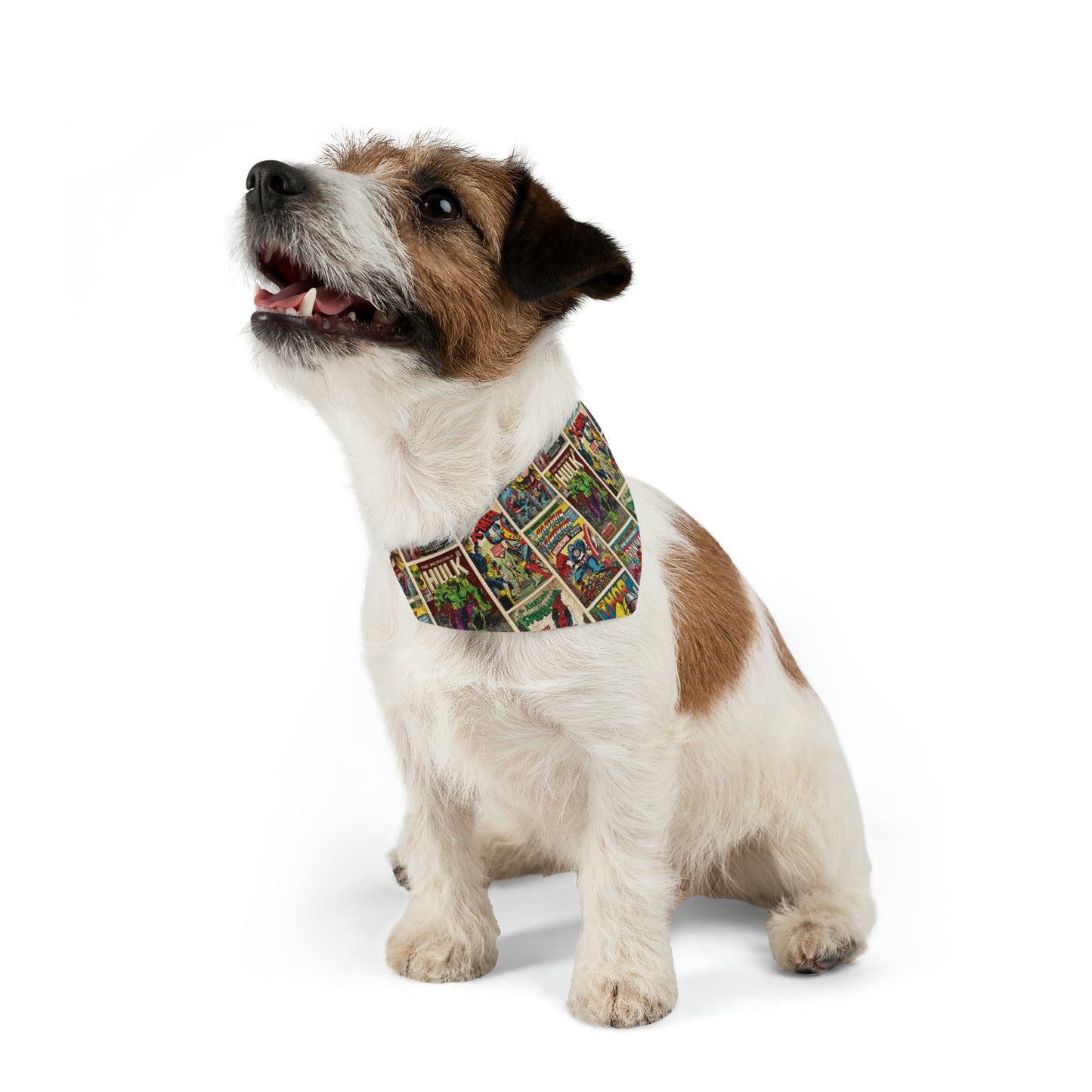 Marvel Comic Book Cover Collage Pet Bandana Collar