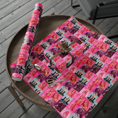 Doja Cat Hot Pink Mosaic Gift Wrapping Paper