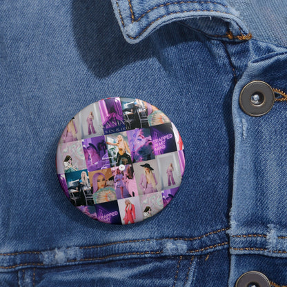 Ava Max Belladonna Photo Collage Custom Pin Buttons