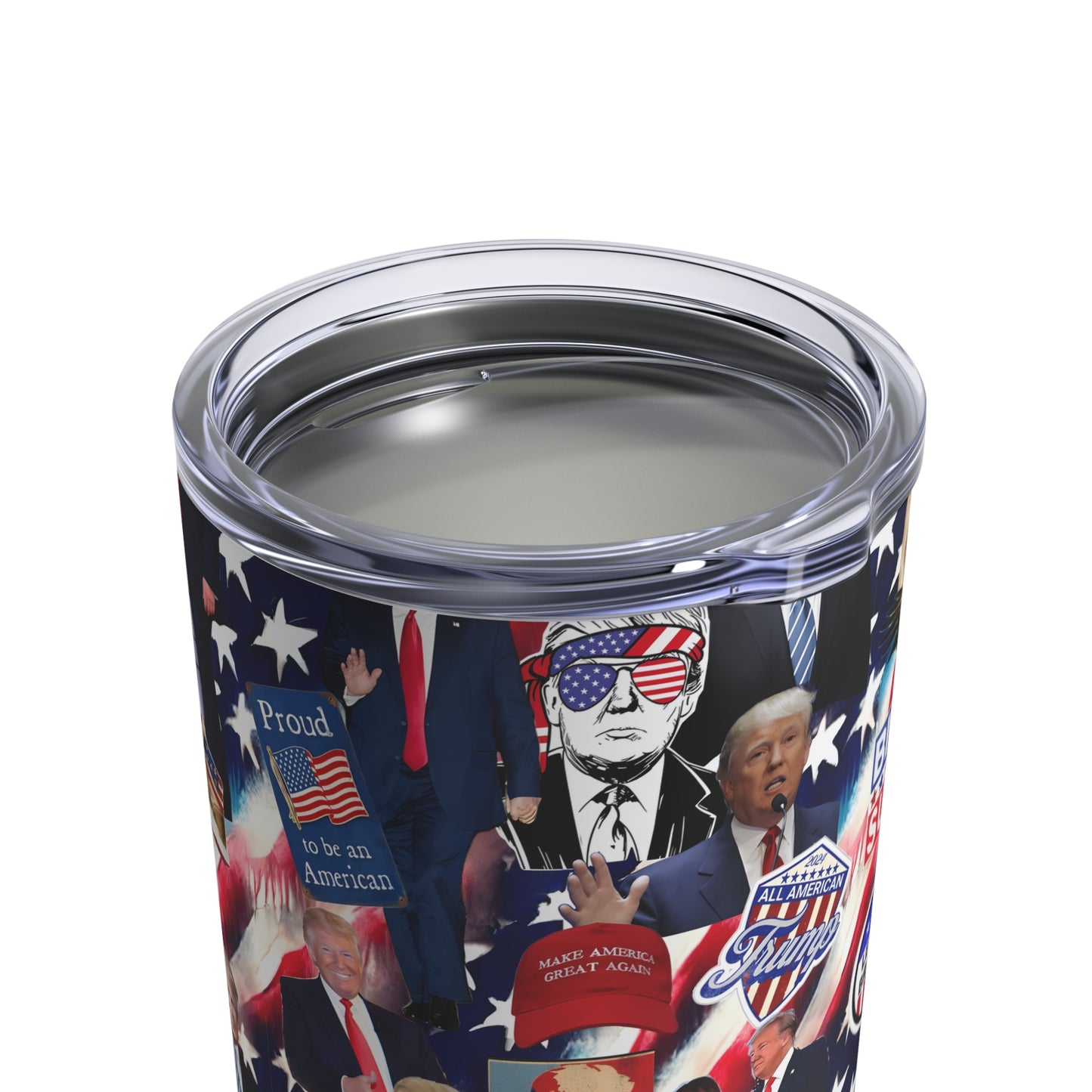 Donald Trump 2024 MAGA Montage Tumbler 10oz