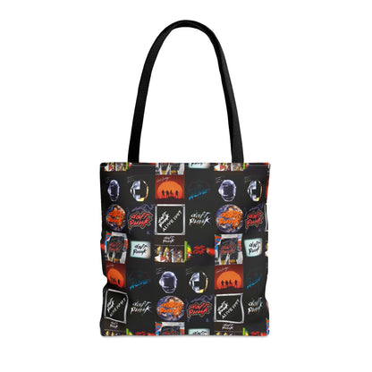 Daft Punk Album Cover Art Collage Tote Bag