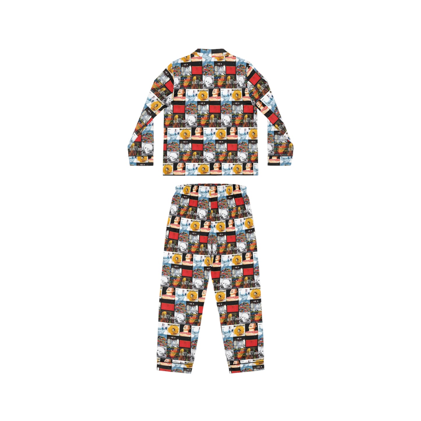 Radiohead Album Cover Collage Women's Satin Pajama Set