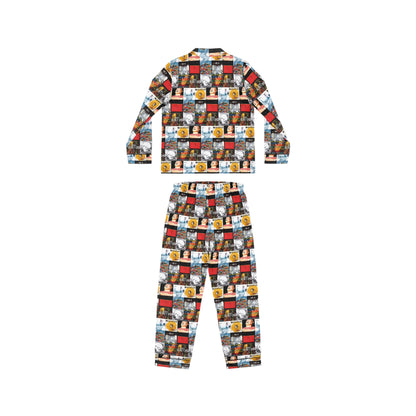 Radiohead Album Cover Collage Women's Satin Pajama Set