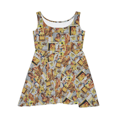 Beyoncè Yellow Oops Collage Women's Skater Dress