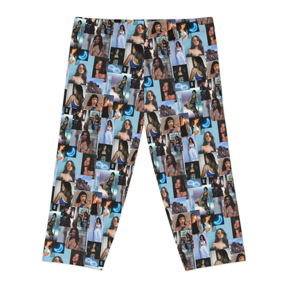 Madison Beer Mind In The Clouds Collage Women's Capri Leggings