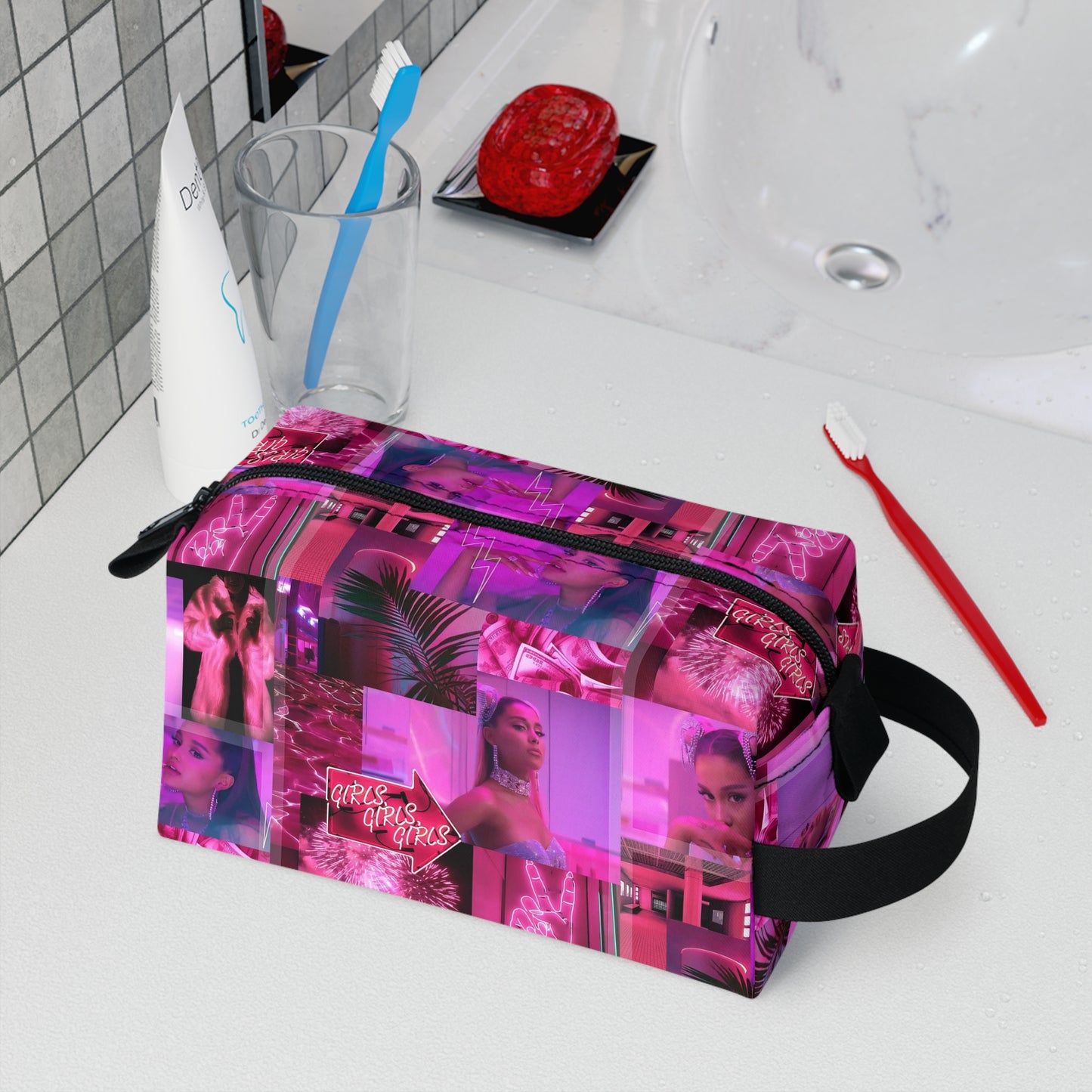 Ariana Grande 7 Rings Collage Toiletry Bag
