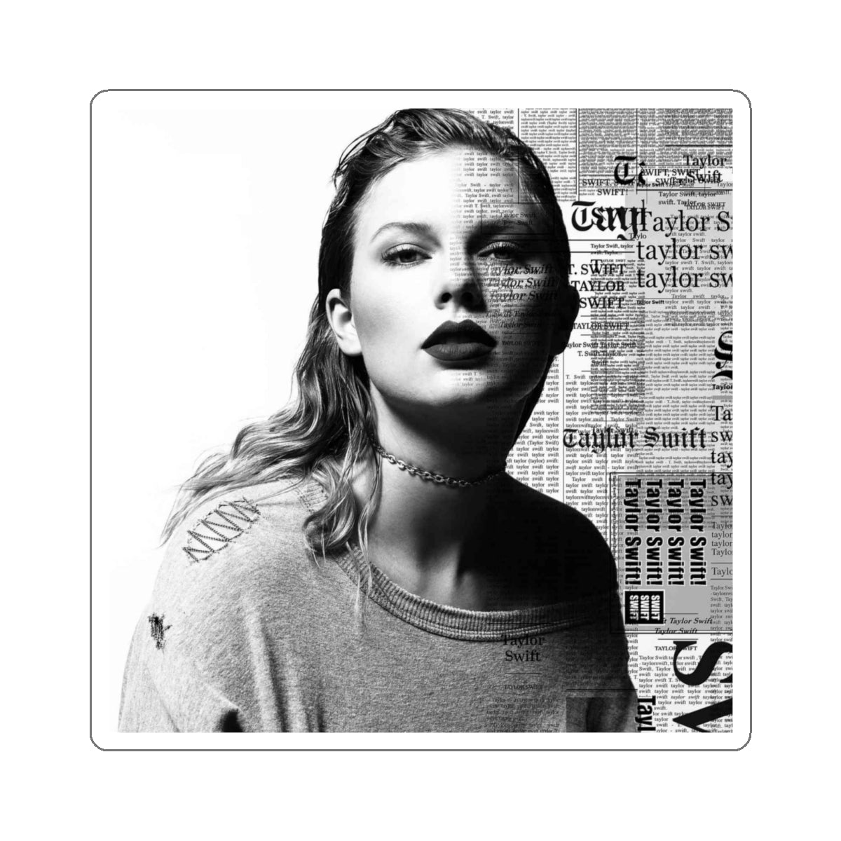 Taylor Swift Reputation Album Cover Art Kiss-Cut Sticker