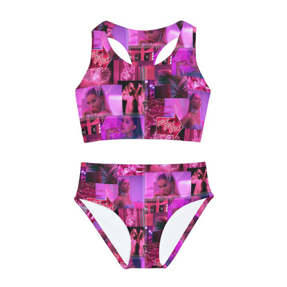 Ariana Grande 7 Rings Collage Girls Two Piece Swimsuit