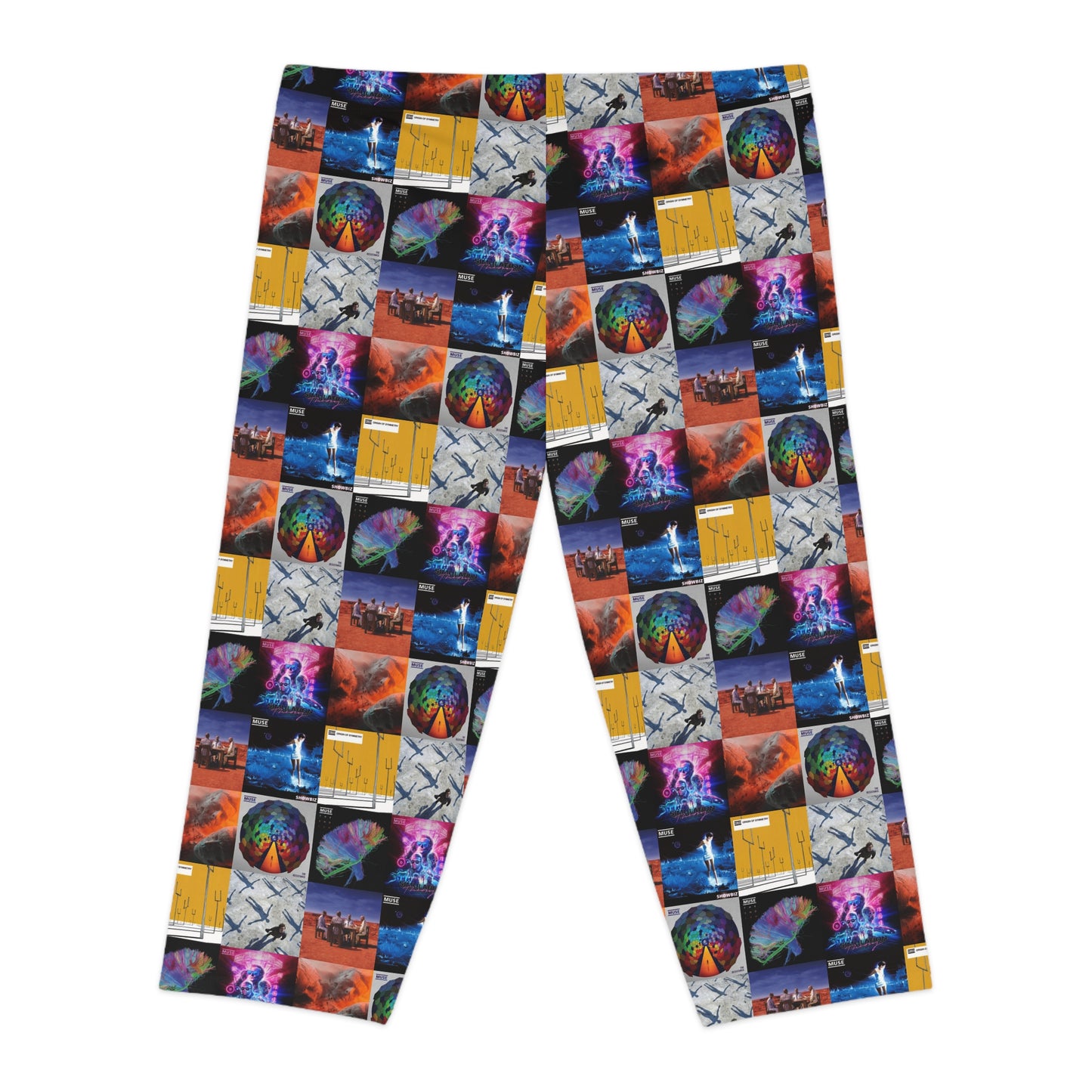 Muse Album Cover Collage Women's Capri Leggings