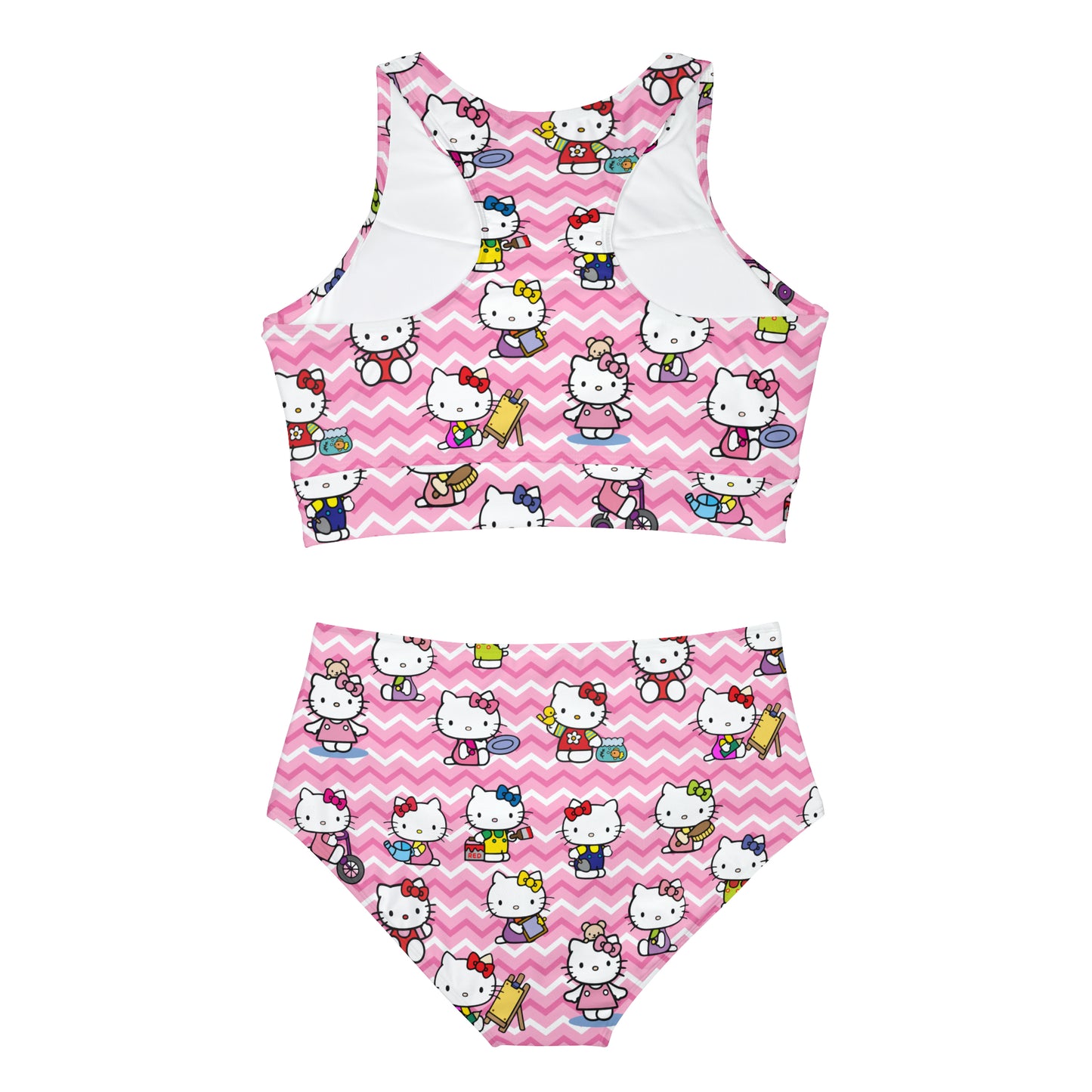 Hello Kitty Playtime Collage Sporty Bikini Set