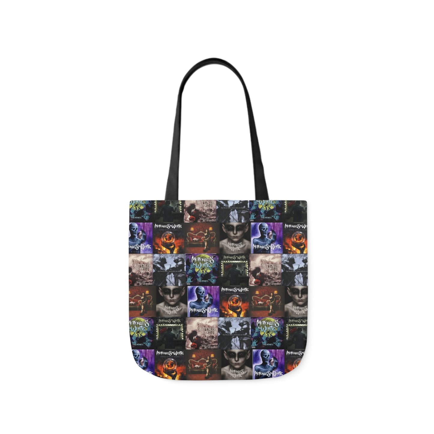 Motionless In White Album Cover Collage Polyester Canvas Tote Bag