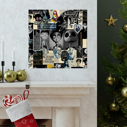 The Nightmare Before Christmas Rotten To The Core Collage Matte Vertical Poster