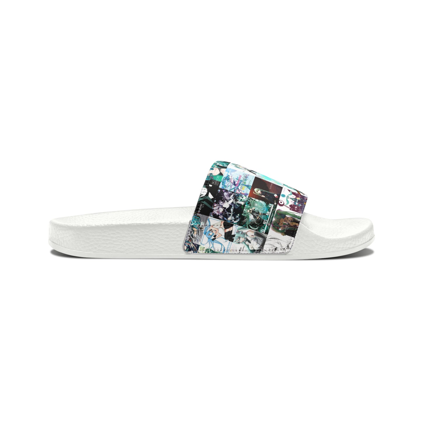 Hatsune Miku Album Cover Collage Men's Slide Sandals