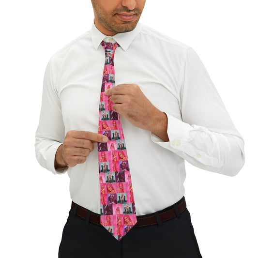 Doja Cat Hot Pink Mosaic Necktie