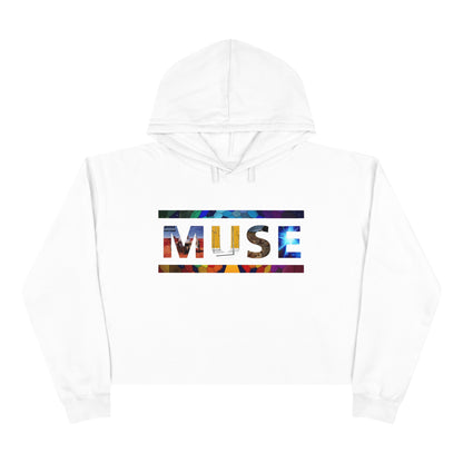 Muse Album Art Letters Crop Hoodie