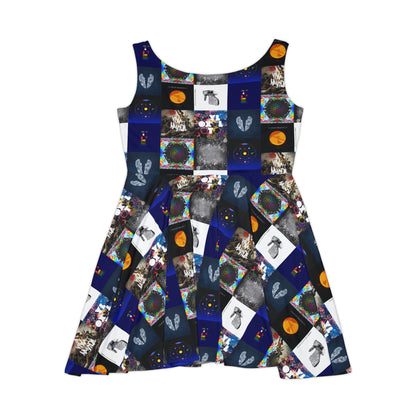 Colplay Album Cover Collage Women's Skater Dress