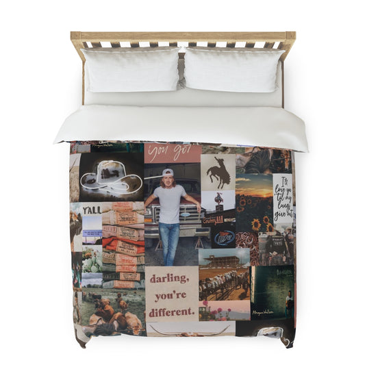 Morgan Wallen Darling You're Different Collage Duvet Cover