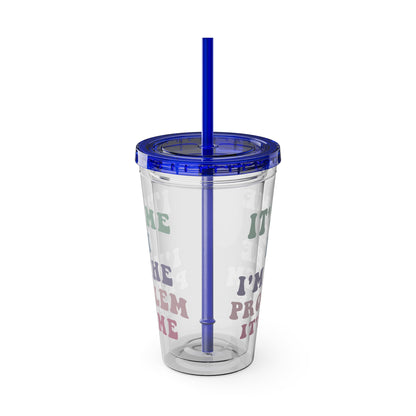 Taylor Swift It's Me Hi Sunsplash Tumbler with Straw