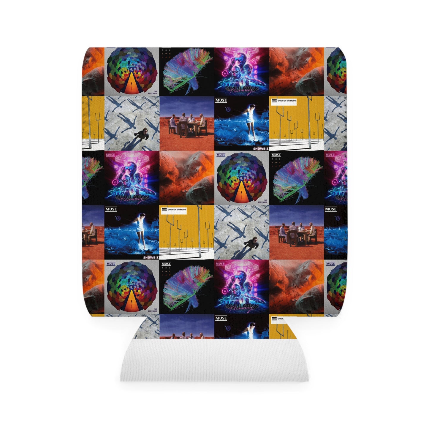 Muse Album Cover Collage Can Cooler Sleeve